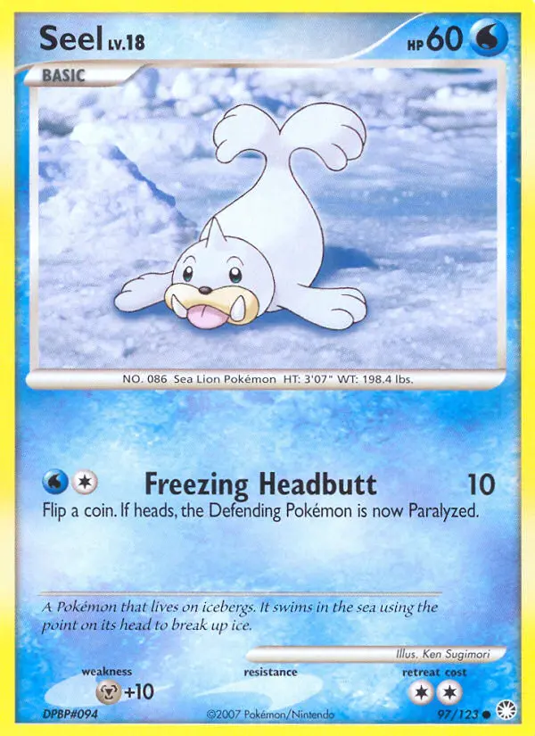 Seel, Pokémon card