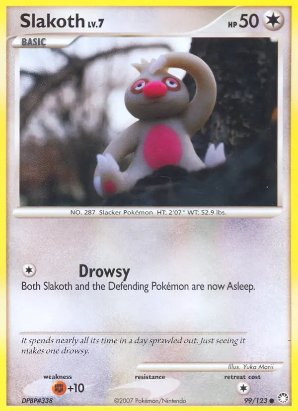 Slakoth, Pokémon card
