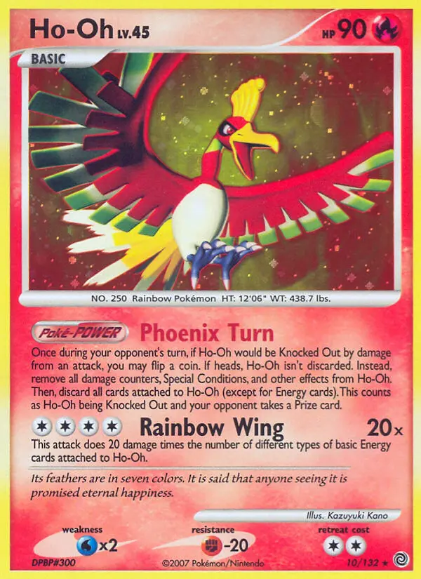 Ho-Oh, Pokémon card