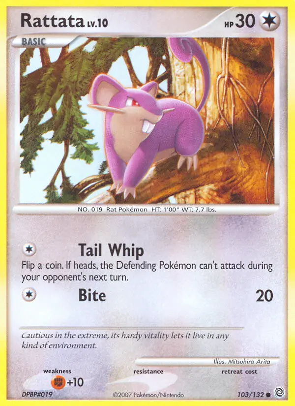 Rattata, Pokémon card