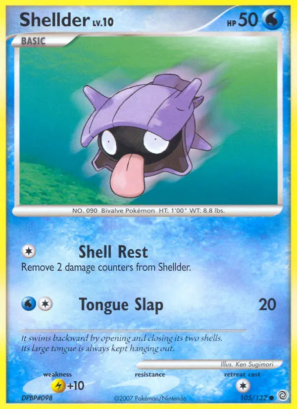 Shellder, Pokémon card
