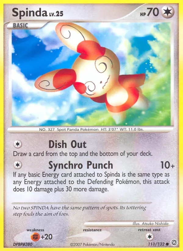 Spinda, Pokémon card