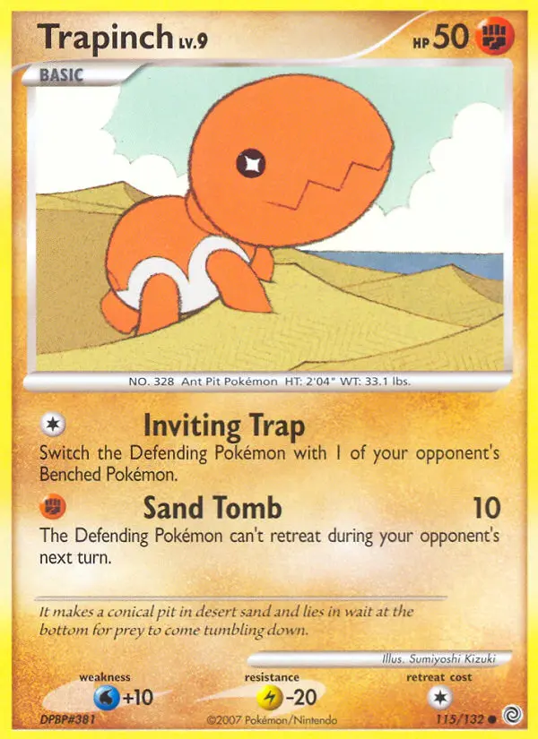 Trapinch, Pokémon card