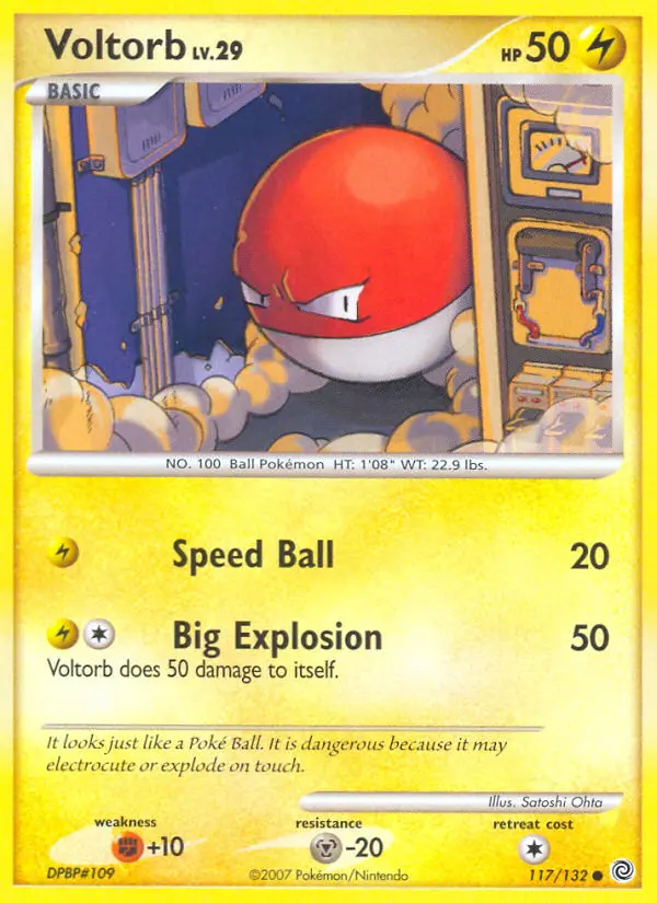 Voltorb, Pokémon card