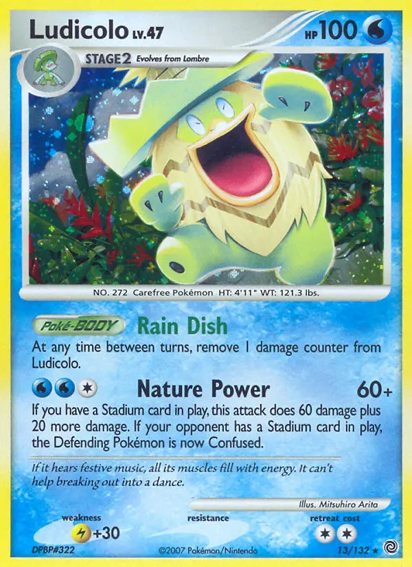Ludicolo, Pokémon card