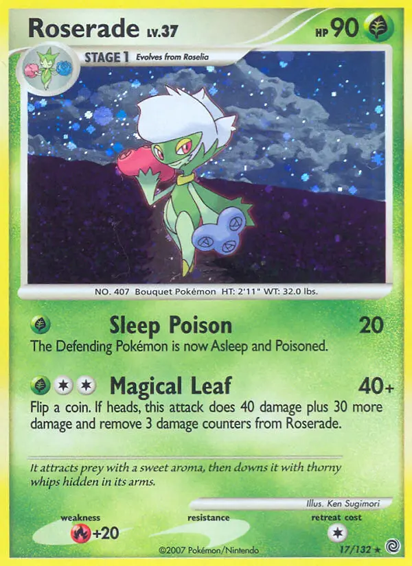 Roserade, Pokémon card