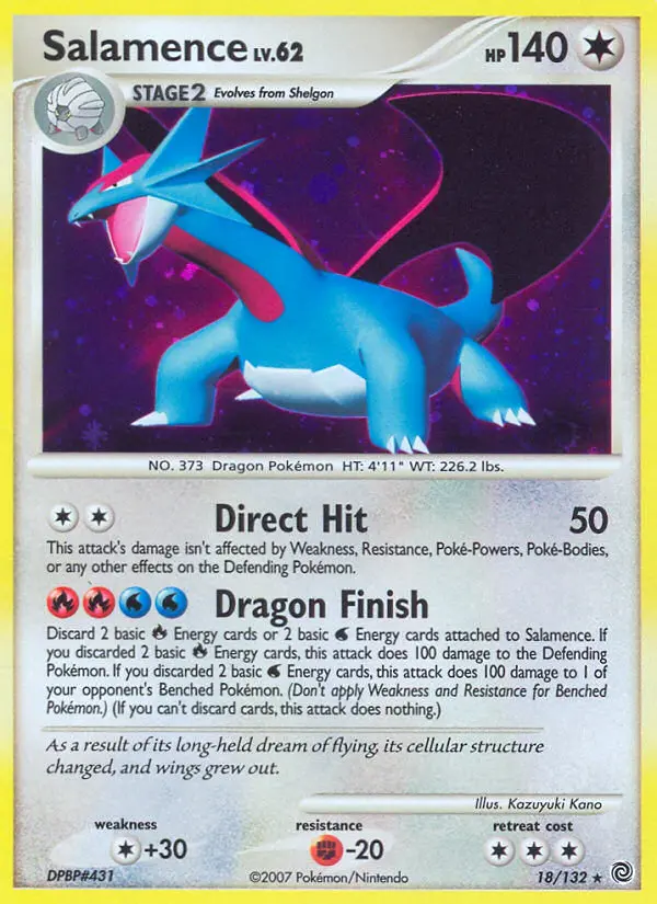 Salamence, Pokémon card