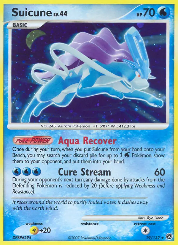 Suicune, Pokémon card
