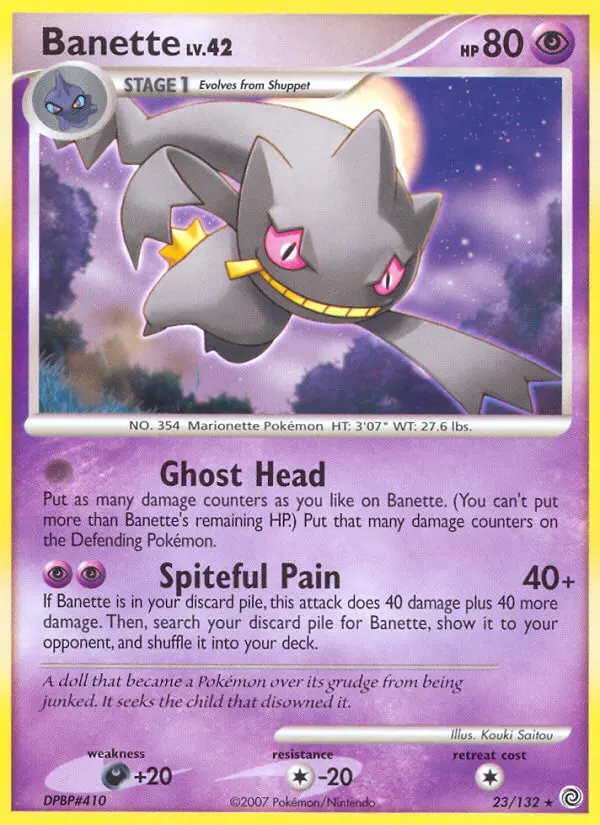 Banette, Pokémon card