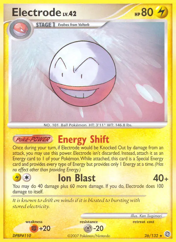 Electrode, Pokémon card