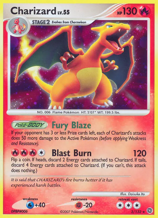 Charizard, Pokémon card