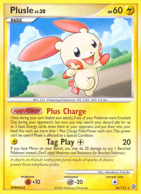 Plusle, Pokémon card