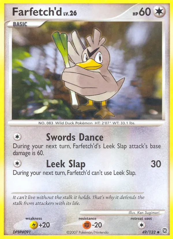 Farfetch'd, Pokémon card
