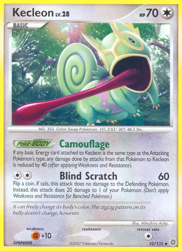 Kecleon, Pokémon card