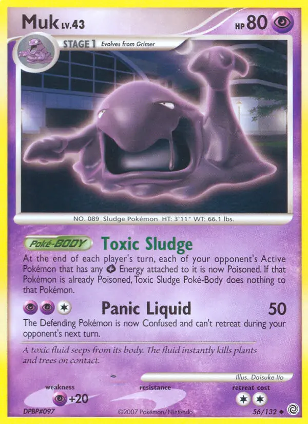 Muk, Pokémon card
