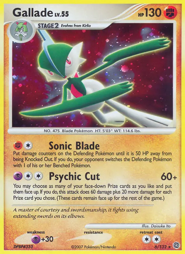 Gallade, Pokémon card