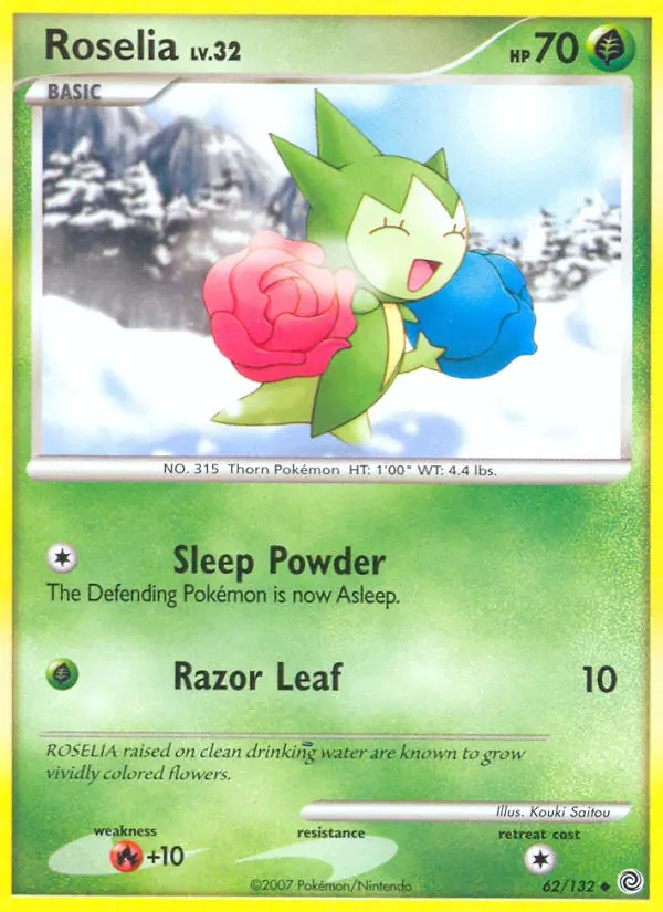 Roselia, Pokémon card