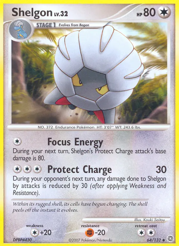 Shelgon, Pokémon card
