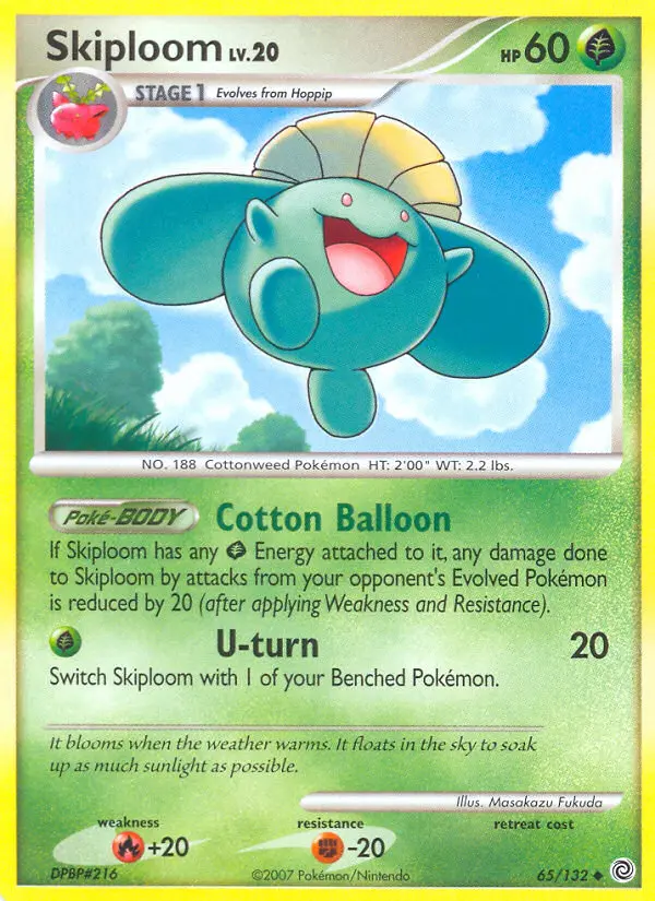Skiploom, Pokémon card