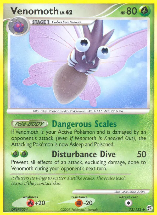 Venomoth, Pokémon card