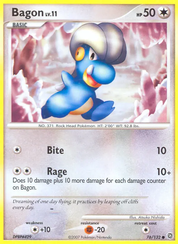 Bagon, Pokémon card
