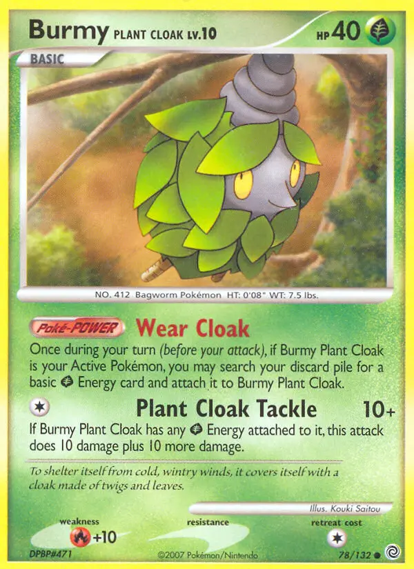 Burmy Plant Cloak, Pokémon card