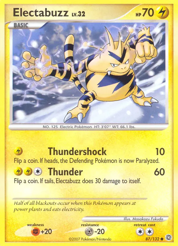Electabuzz, Pokémon card
