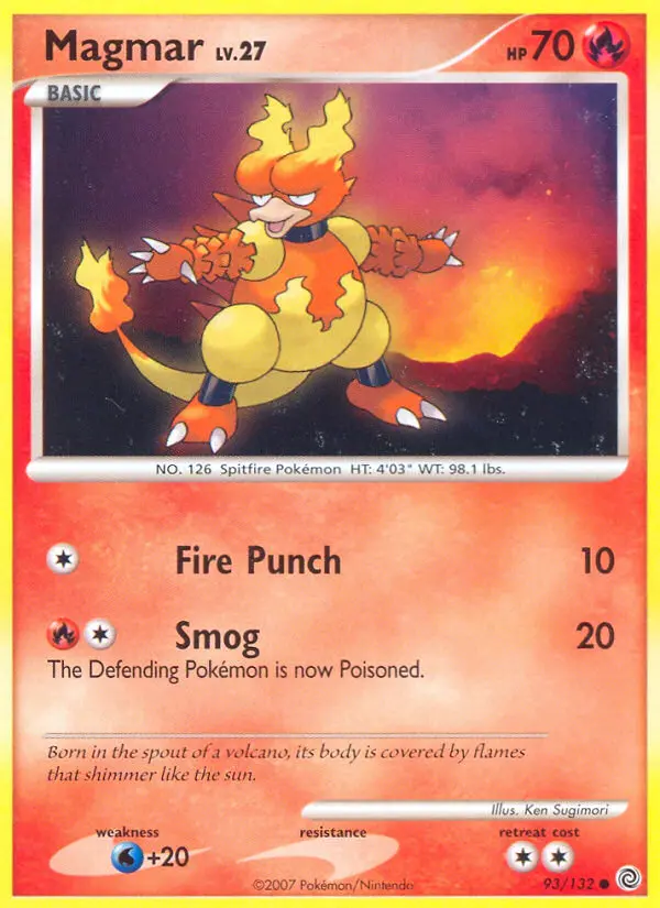 Magmar, Pokémon card