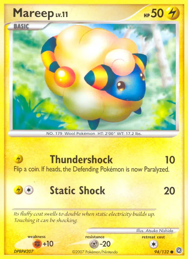 Mareep, Pokémon card