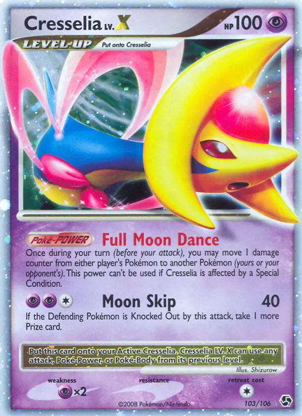 Cresselia, Pokémon card