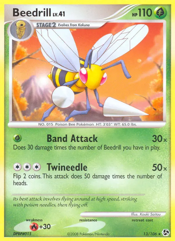 Beedrill, Pokémon card