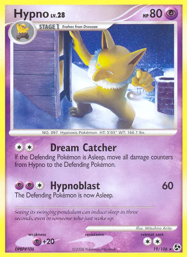 Hypno, Pokémon card