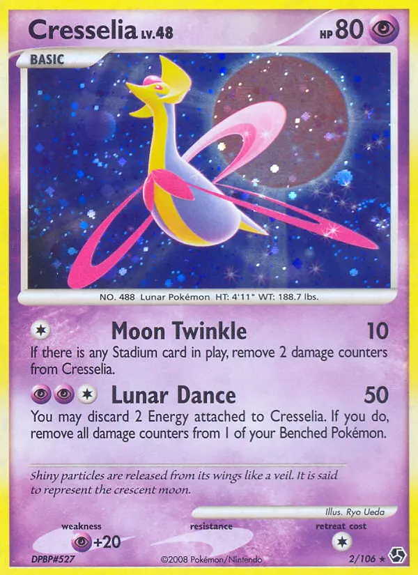 Cresselia, Pokémon card