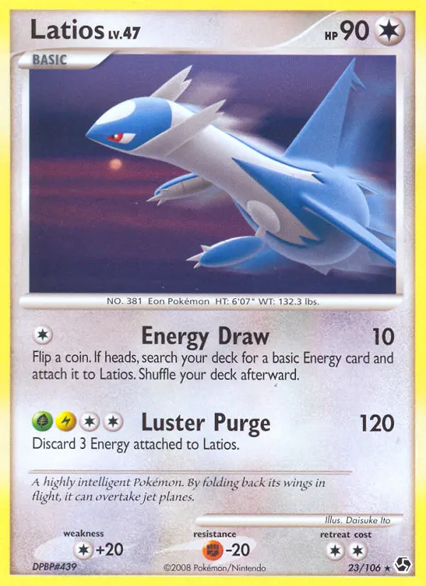 Latios, Pokémon card