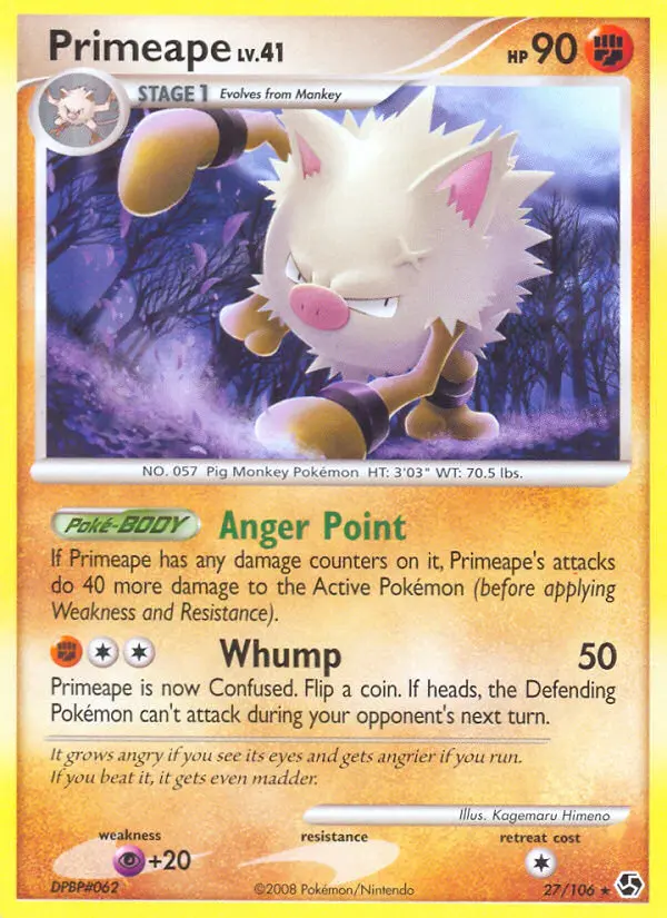 Primeape, Pokémon card