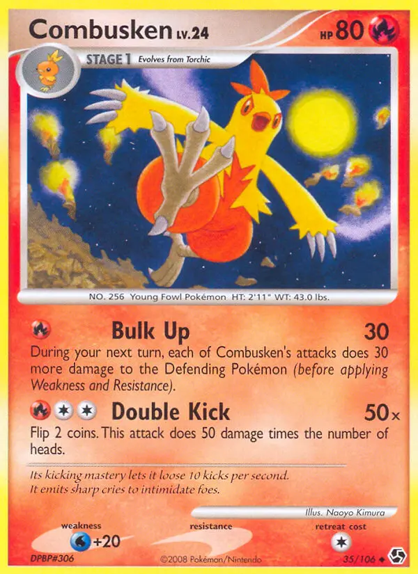 Combusken, Pokémon card