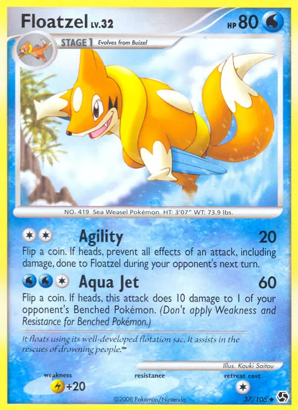 Floatzel, Pokémon card