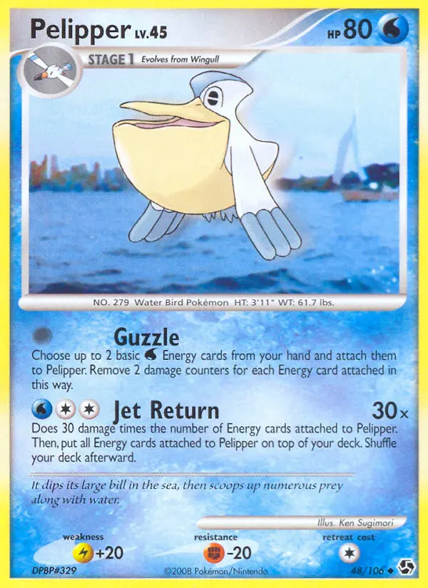 Pelipper, Pokémon card