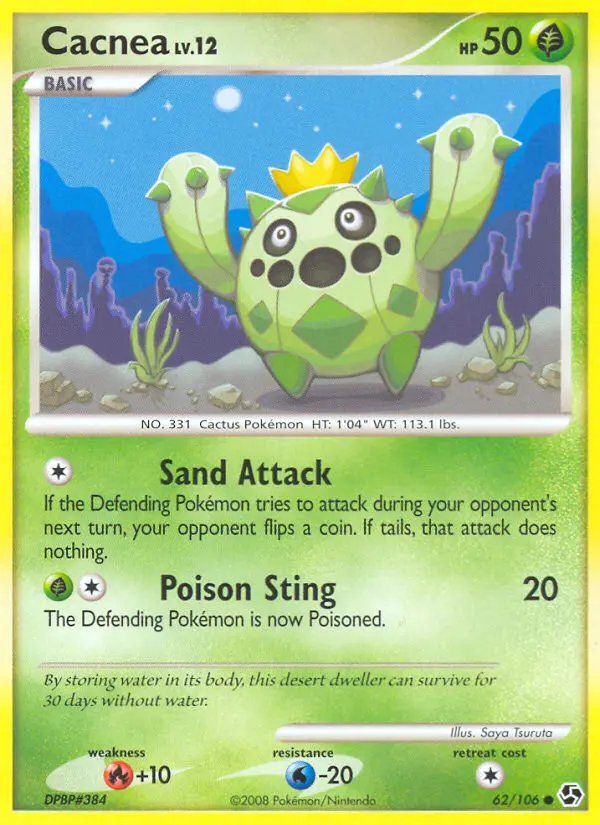 Cacnea, Pokémon card
