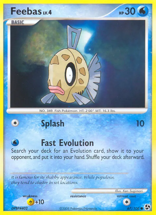 Feebas, Pokémon card