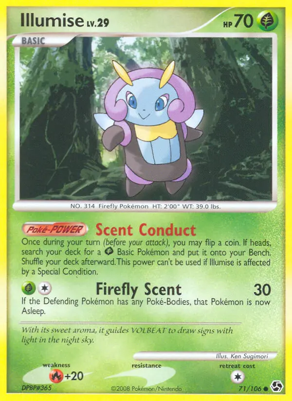 Illumise, Pokémon card