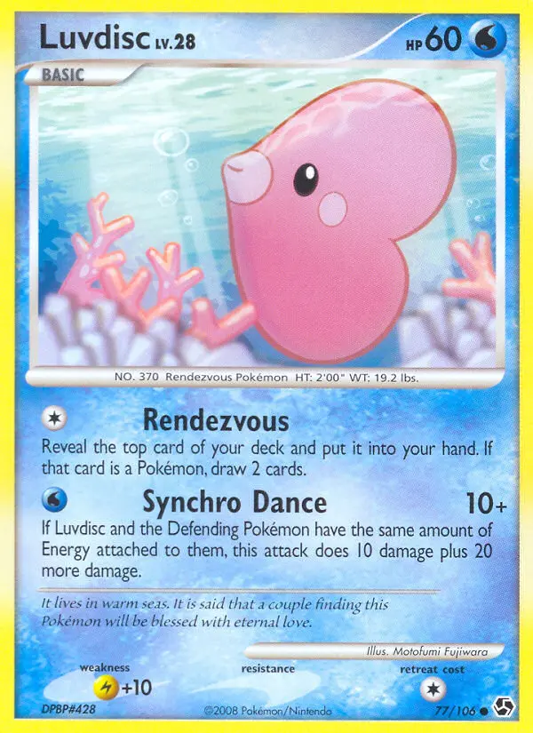 Luvdisc, Pokémon card