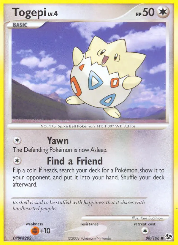 Togepi, Pokémon card