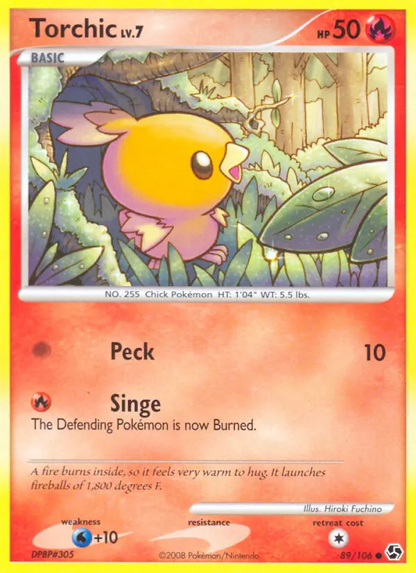 Torchic, Pokémon card