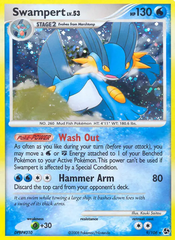 Swampert, Pokémon card