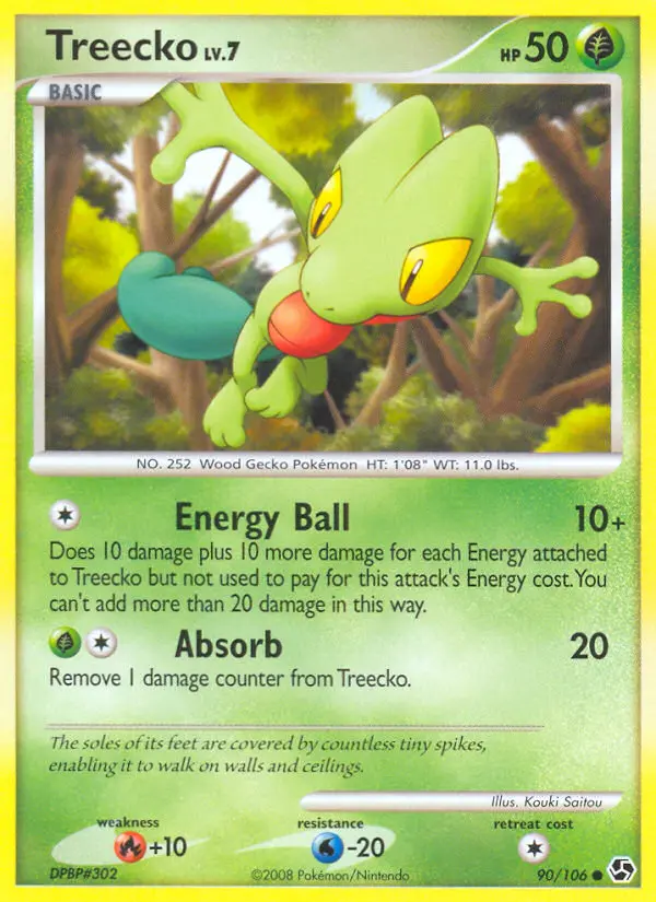 Treecko, Pokémon card