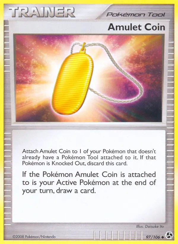 Amulet Coin, Pokémon card