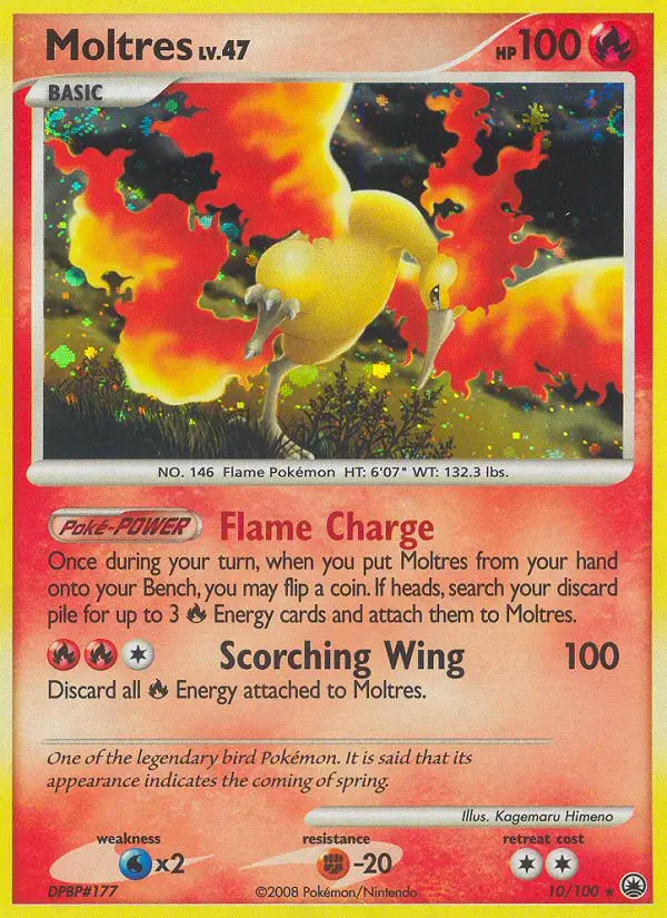 Moltres, Pokémon card