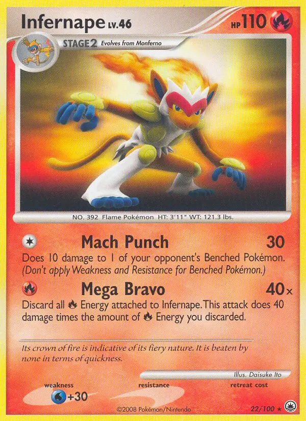 Infernape, Pokémon card