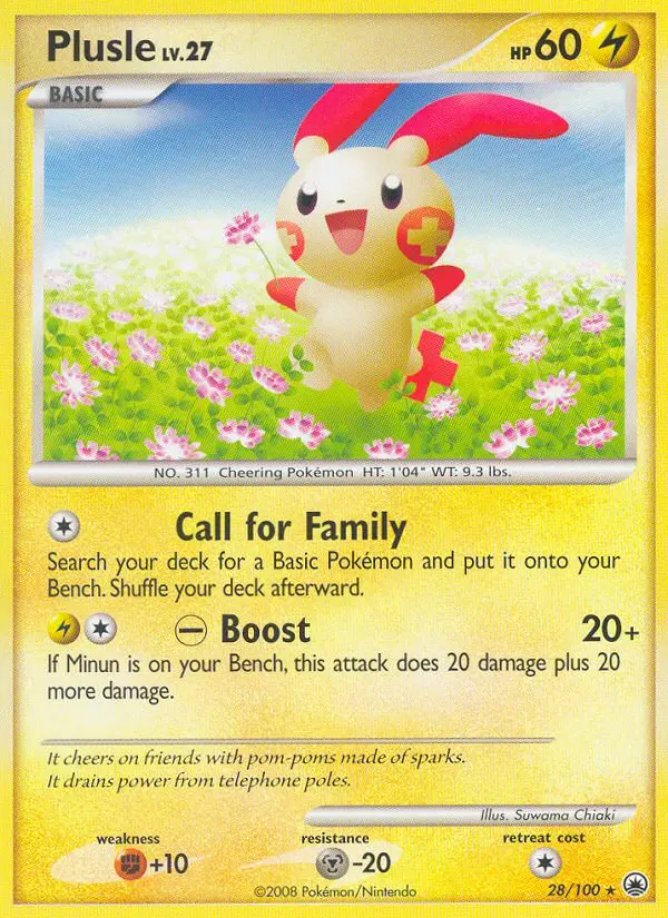 Plusle, Pokémon card